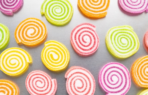 Fondo di struttura della frutta della gelatina di colore pieno