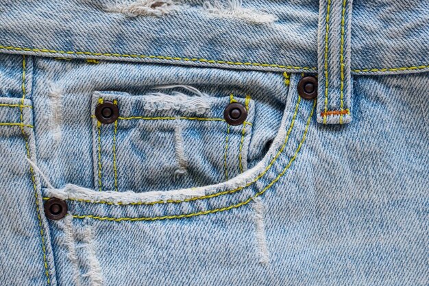 Fondo di struttura della tasca dei jeans del denim