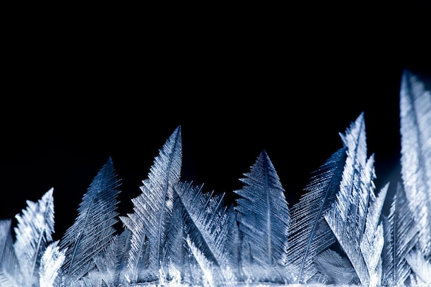 Fondo di vacanze invernali del primo piano del modello della neve di congelamento