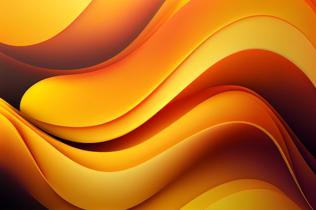 Fondo dinamico astratto di struttura di pendenza di onda in giallo arancio