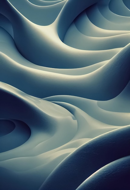 Fondo dinamico liquido futuristico astratto moderno Illustrazione 3D di struttura alla moda di pittura fluida