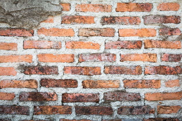 Fondo e struttura rossi del muro di mattoni