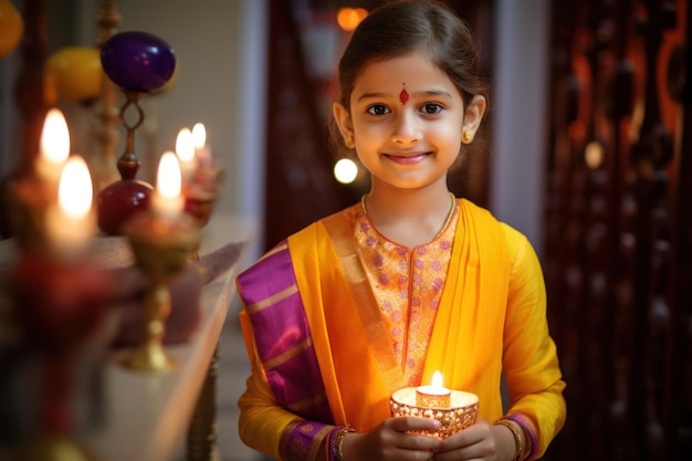 Fondo felice di concetto di celebrazione di Diwali