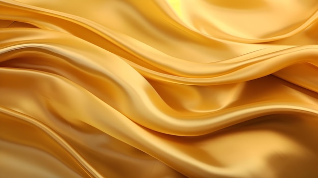 Fondo fluido astratto del tessuto di seta dorata