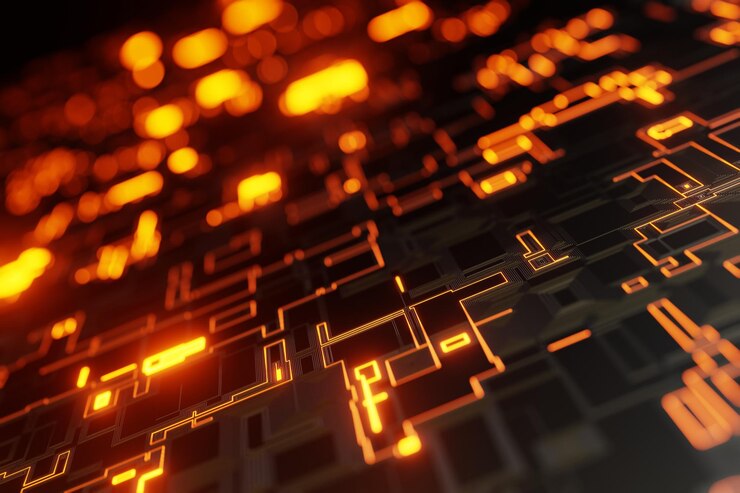Fondo futuristico astratto del circuito 3d