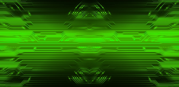 Fondo futuro di tecnologia del circuito cyber verde