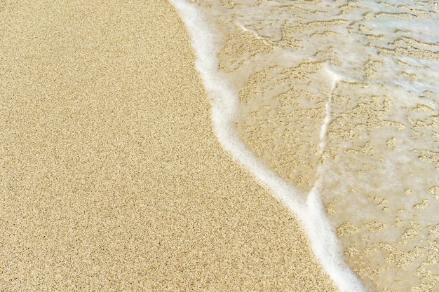 Fondo in bianco dell'acqua di mare e della sabbia