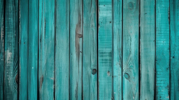 Fondo in legno turchese Fascino rustico con un tocco di colore