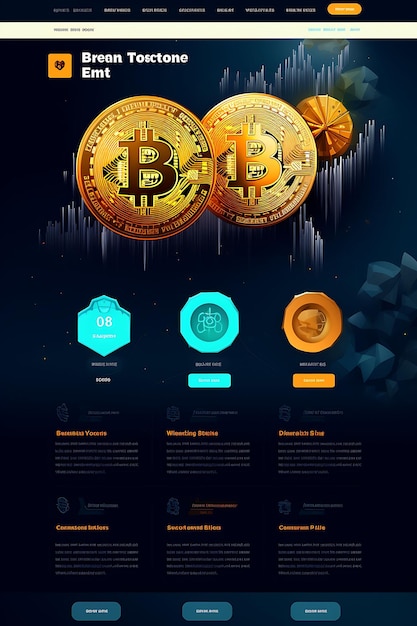 Fondo indicizzato Bitcoin con prestazioni del fondo e partecipazioni Web Th Illustrazione Idea di sfondo creativa