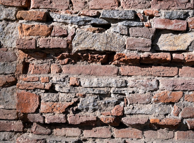 Fondo invecchiato astratto del muro di mattoni di pietra