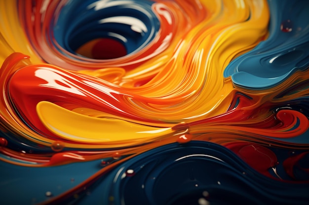 fondo liquido astratto combinazione unica realistica di colore brillante