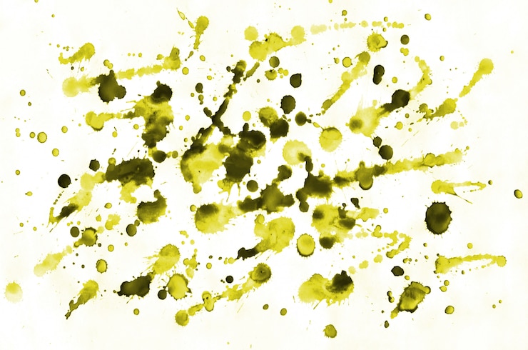 Foto fondo liquido della pittura bagnata della pittura bagnata dell&#39;acquerello giallo variopinto per la carta da parati ed il biglietto da visita