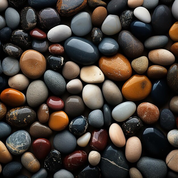 Fondo liscio di struttura dei ciottoli della spiaggia