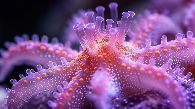 Fondo macro di echinodea viola