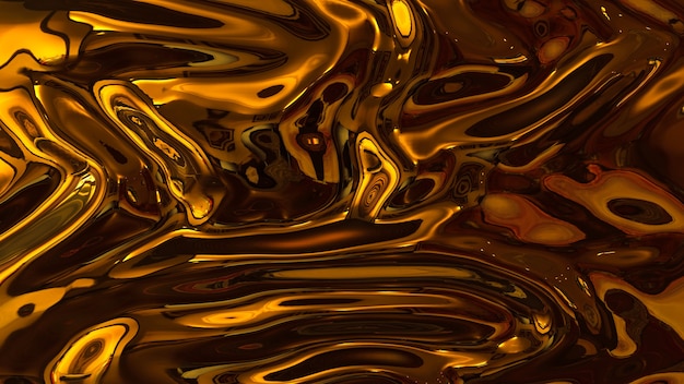 Fondo metallico di struttura dell'oro liquido