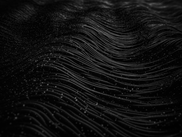 Fondo moderno del modello delle bande dell'onda in bianco e nero