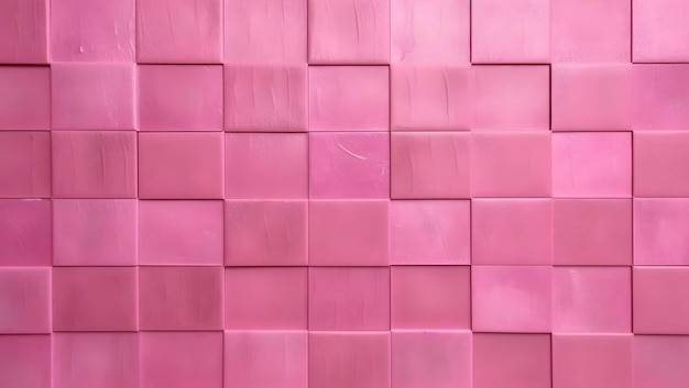 Fondo moderno di struttura delle tessere di mosaico quadrato colorato rosa