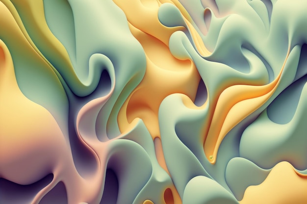 Fondo multicolore astratto di stile di effetto liquido