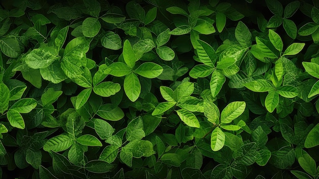 Fondo organico a foglia verde