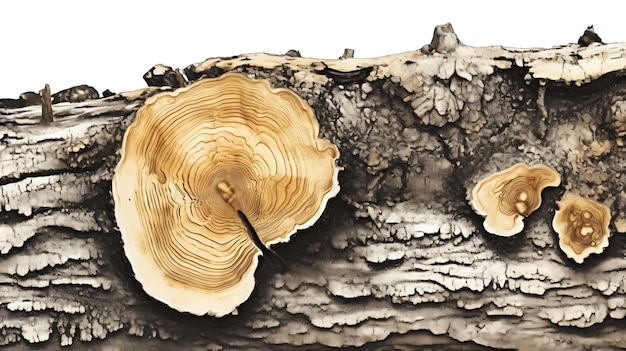 fondo organico di struttura del tronco dell'inchiostro di contorni