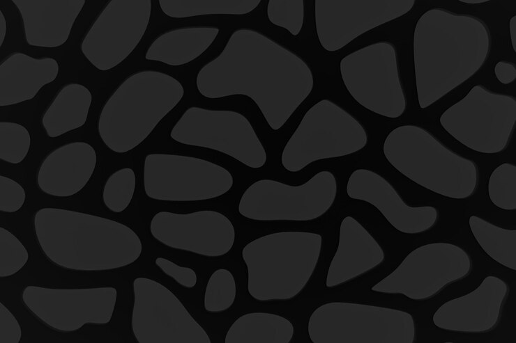 Foto fondo organico nero 3d