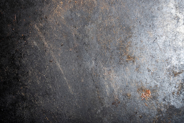 Foto fondo orizzontale in acciaio strutturato fondo della teglia da forno