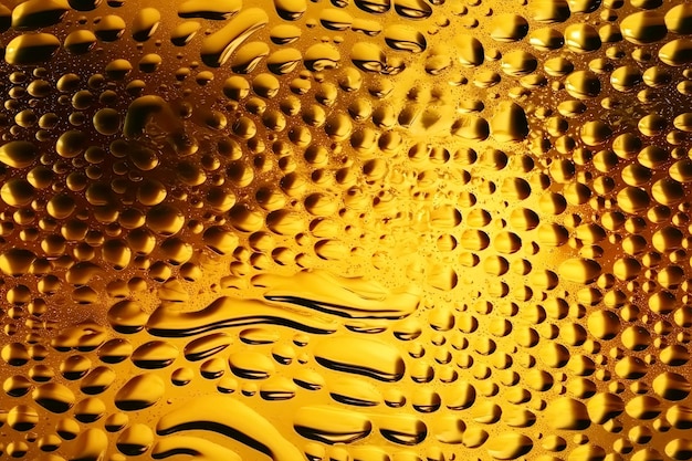 Fondo oro con texture oro lucido senza cuciture con motivo Illustrazione dell'intelligenza artificiale generativa
