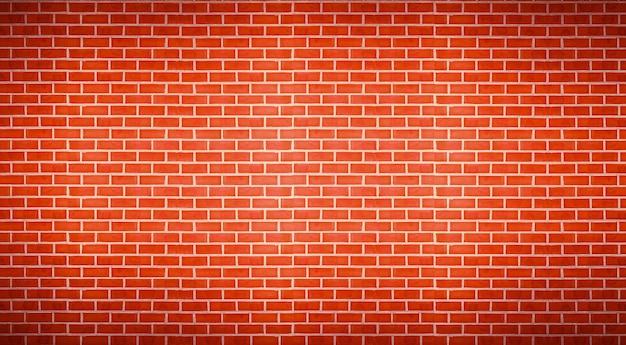 Fondo pulito di lerciume di struttura del muro di mattoni, arancio o rosso della parete. Sfondo del muro