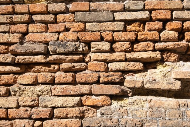 Fondo romano antico del muro di mattoni