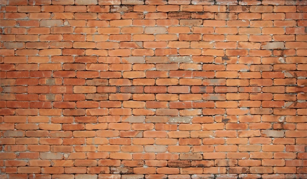 Fondo rosso di lerciume di struttura del muro di mattoni.