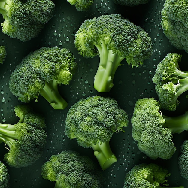 Fondo senza cuciture dei broccoli freschi