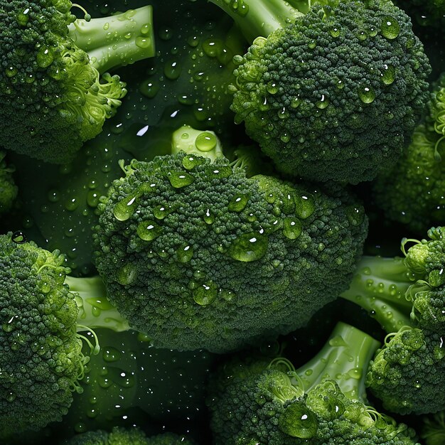 Fondo senza cuciture dei broccoli freschi