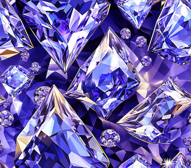 Fondo senza cuciture della pietra preziosa strass viola della tanzanite