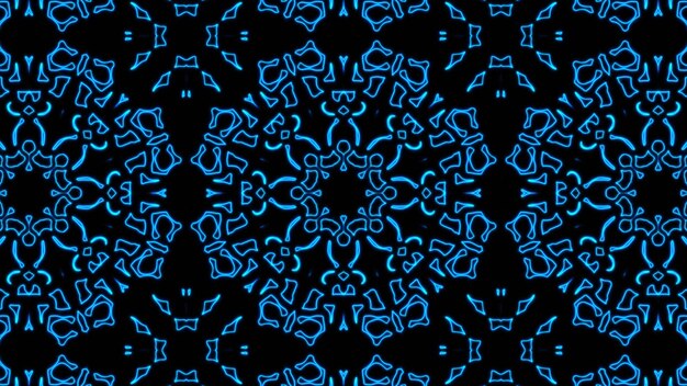 Fondo senza cuciture geometrico blu astratto del modello Foto Premium
