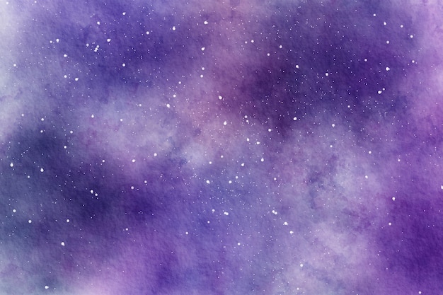 Fondo stellato del cielo dello spazio astratto dell'acquerello Watercolor