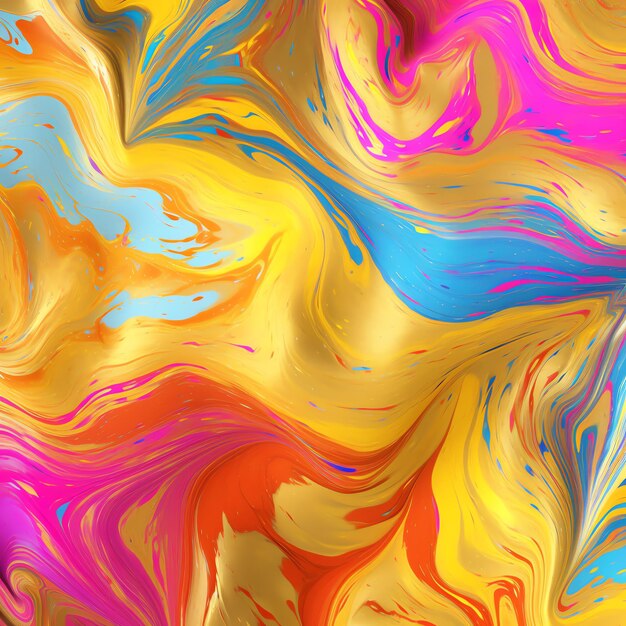 Fondo swirly astratto della vernice 3d