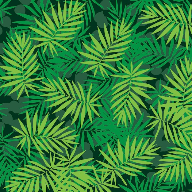 Fondo tropicale del modello della foglia verde
