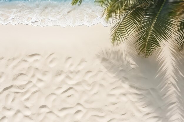 Fondo tropicale della spiaggia con il fondo di vacanza di shadowsummer della palma della sabbia bianca Viaggio