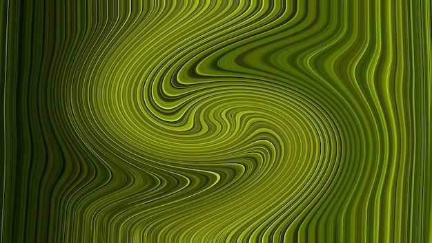 Fondo verde curvo lineare astratto