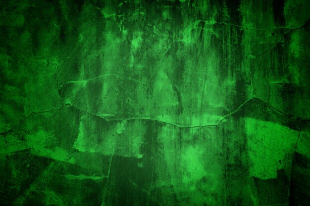 Fondo verde dell'estratto del muro di cemento orrore spettrale del grunge