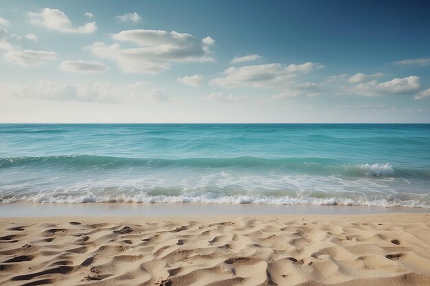 Fondo vuoto della spiaggia e del mare