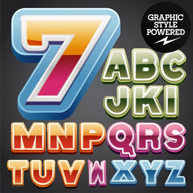 Font 3D liquide
