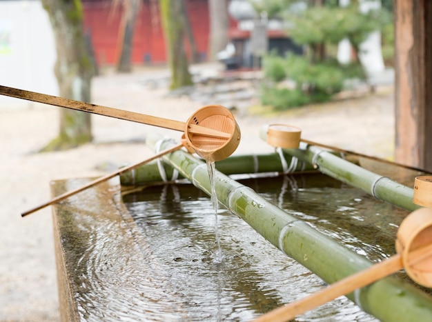 Fontana di purificazione giapponese