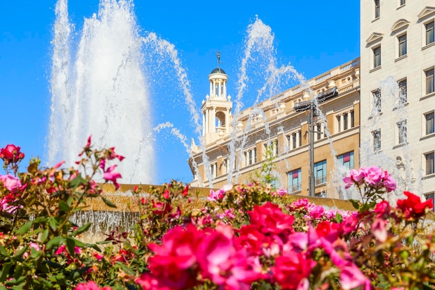 Fontana in piazza Catalogna