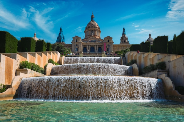 Fontana magica di montjuic barcellona spagna