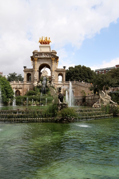 Fontana nel Parc De la Ciutadella a Barcellona, Spagna