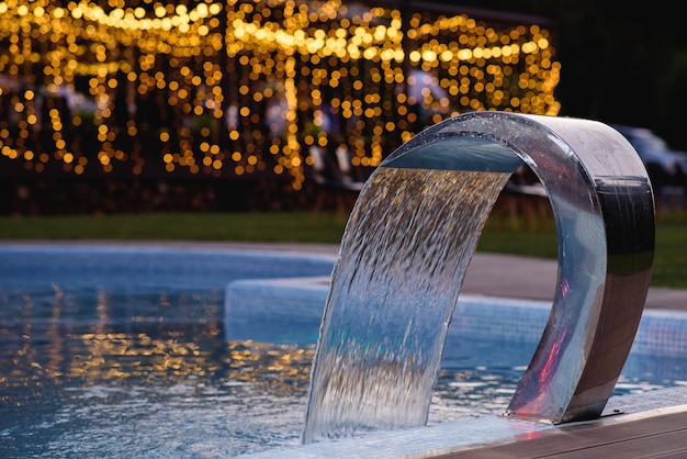 fontana nel ristorante