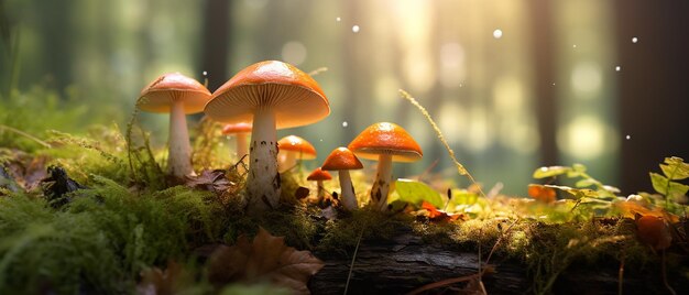 Foresta Fungi bellezza autunnale.