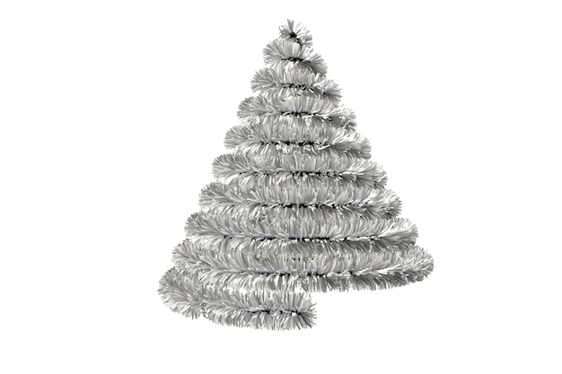 Forma di albero di Natale in tinsel