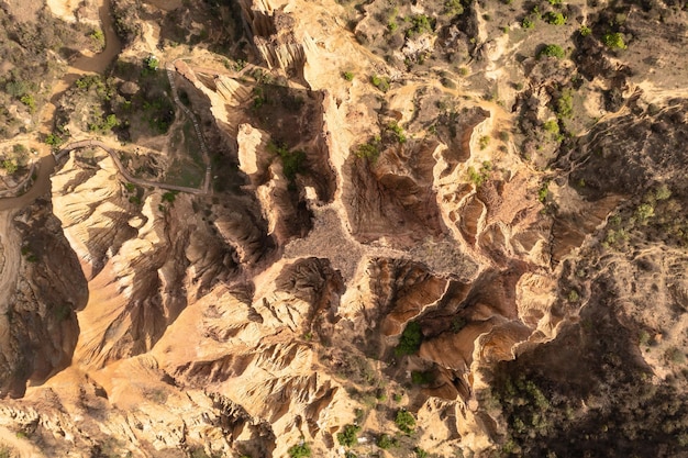 Forma di erosione fluente nello Yunnan in Cina